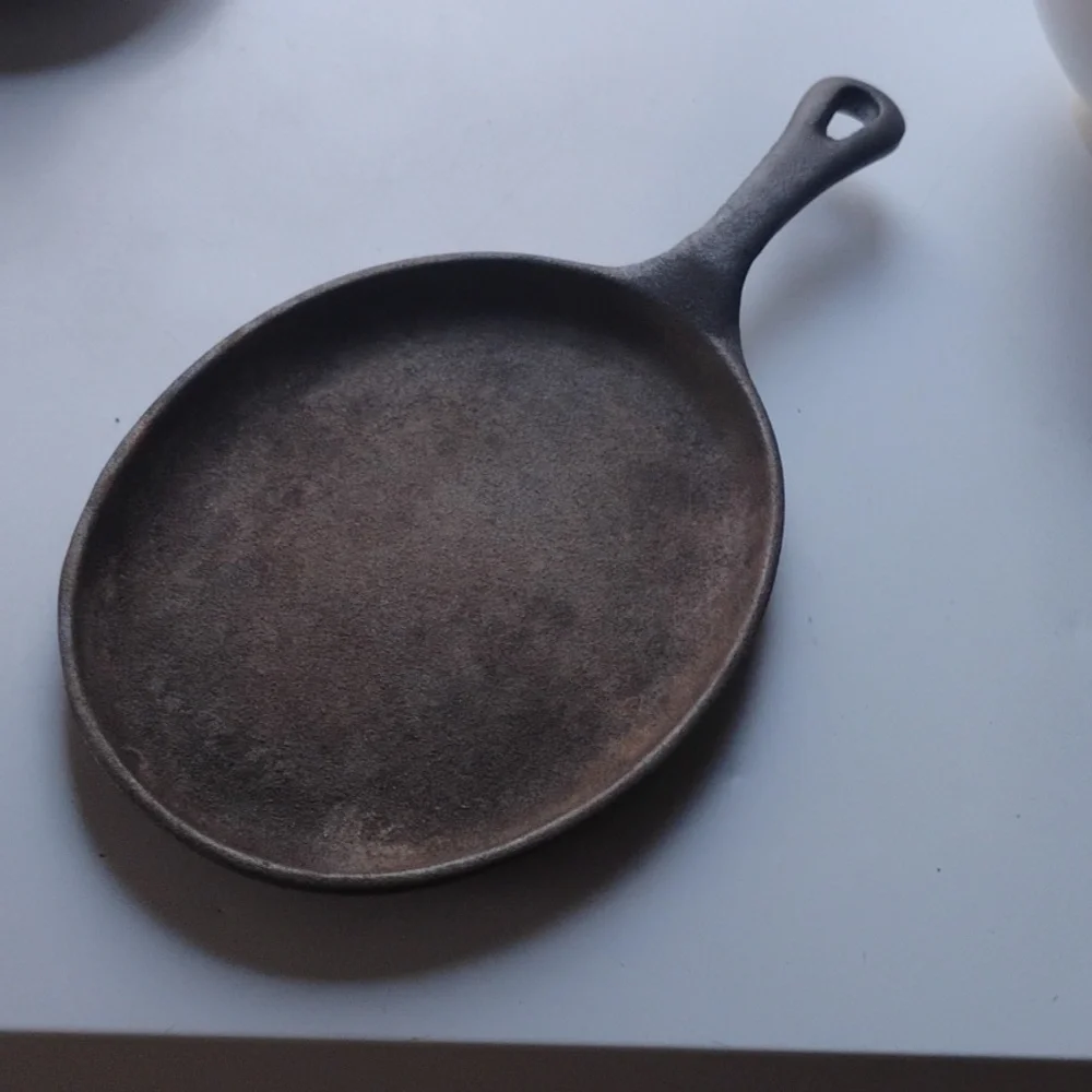 🥩  Vintage CAST IRON STEAK SKILLET  MEXICAN FIESTA